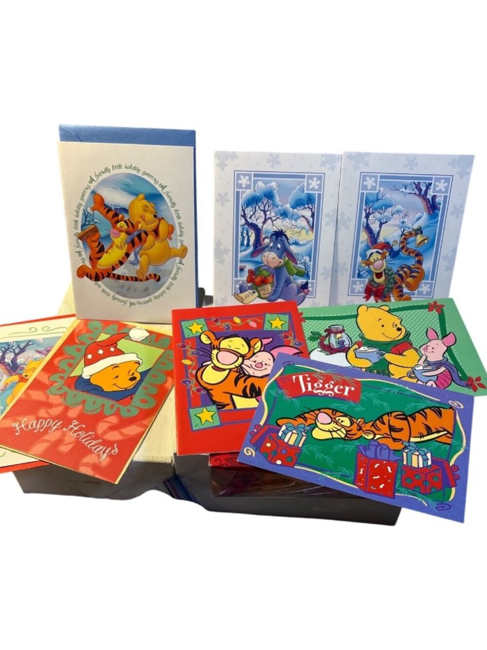 32 Winnie The Pooh Holiday Greeting Cards Disney Cleo Envelopes Christmas